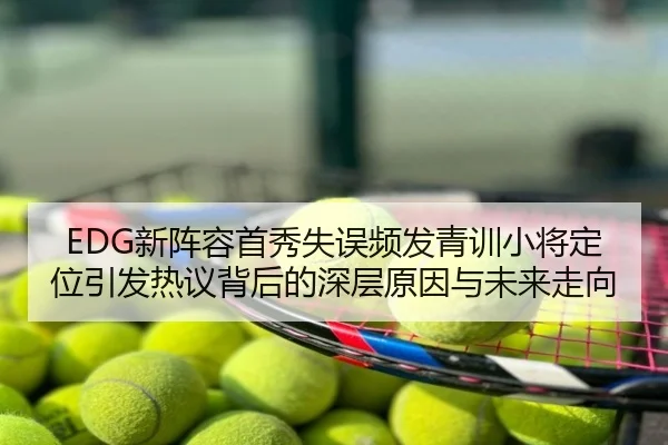 EDG新阵容首秀失误频发青训小将定位引发热议背后的深层原因与未来走向
